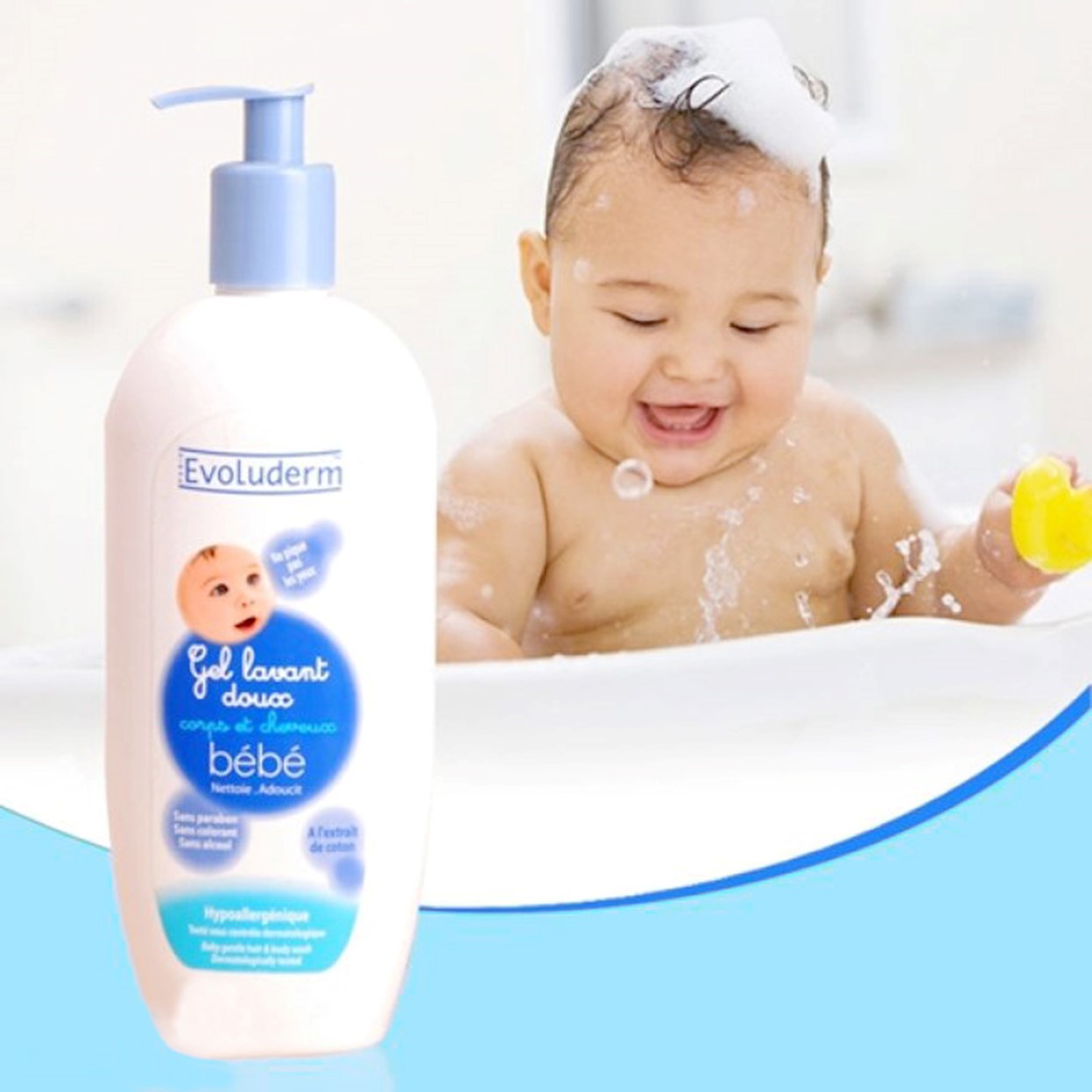 Sữa Tắm Gội Evoluderm Dịu Nhẹ Cho Bé 500ml