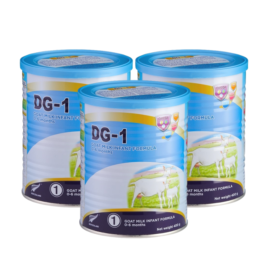 Combo 3 lon Sữa Dê DG-1 400g Tặng 1 hộp Viên Sữa Dê DKids