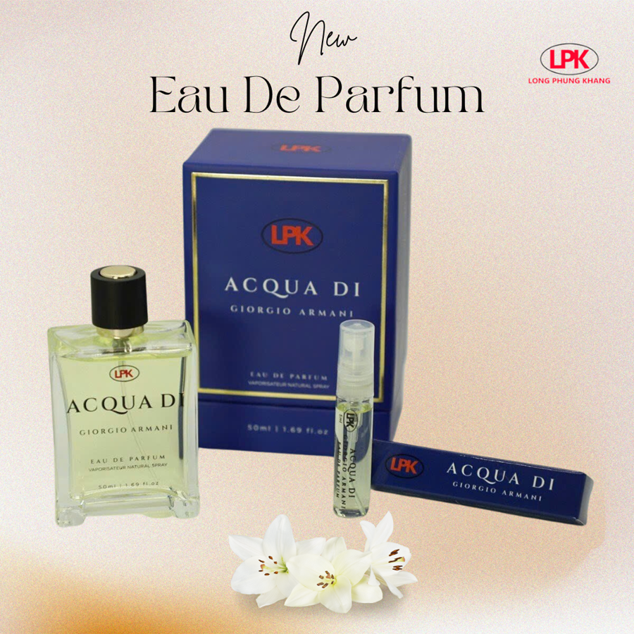 Nước Hoa Nam Cao Cấp AQUA DI 5ml & 50mL LPK Eau De Parfum Chính Hãng