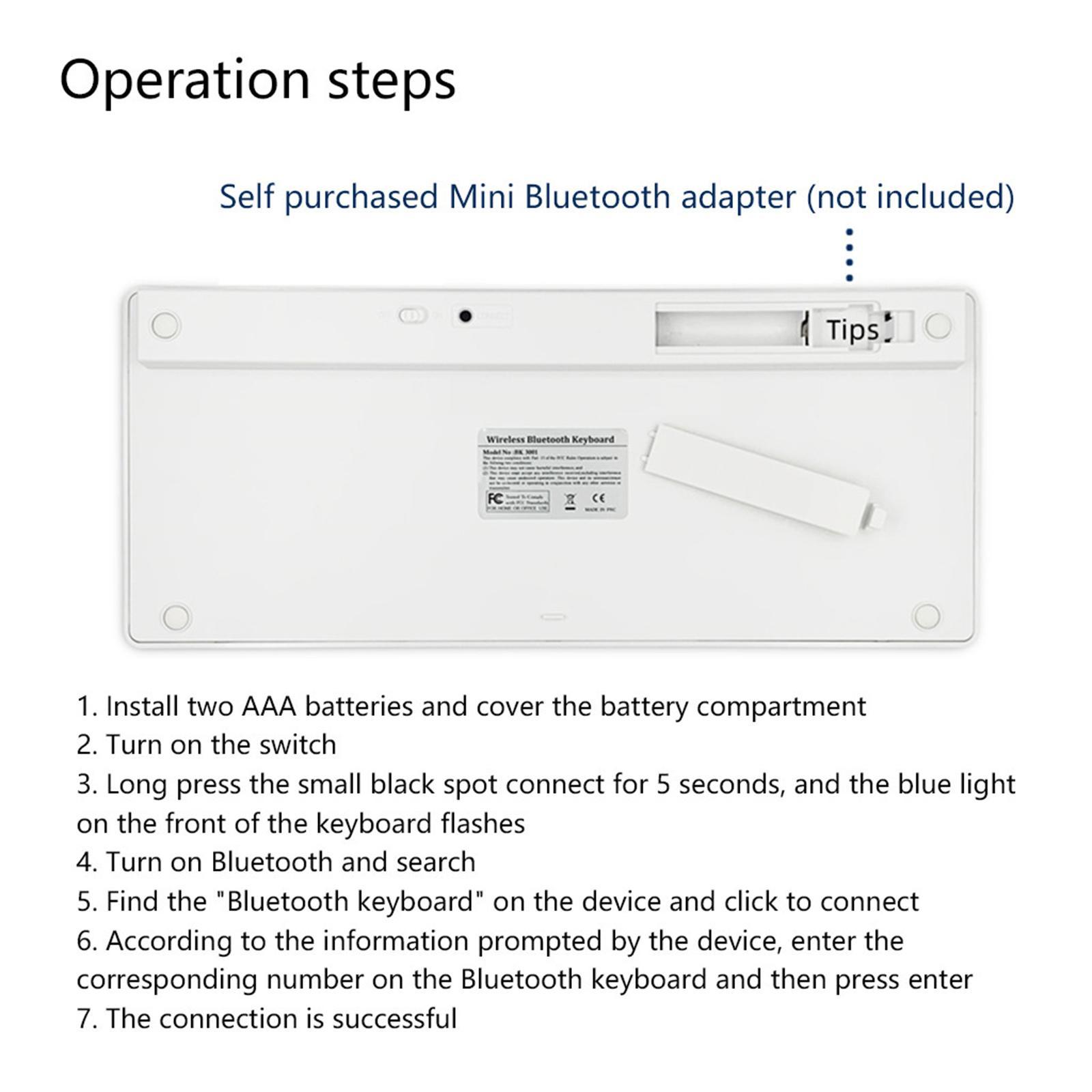 78 Keys   Slim  German Keyboard  Desktop PC Laptop TV