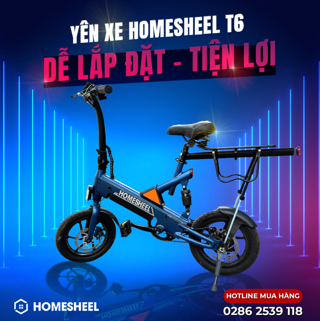 YÊN SAU, GÁC BAGA XE ĐẠP HOMESHEEL T6