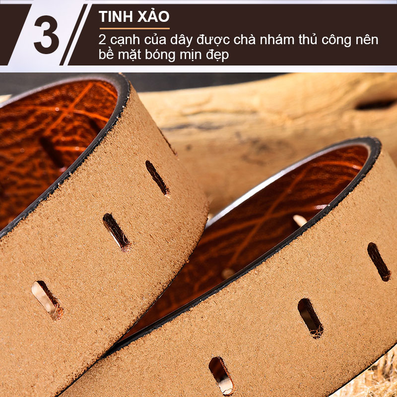 Dây nịt nam, dây thắt lưng nam da bò NIKITA - DL1516