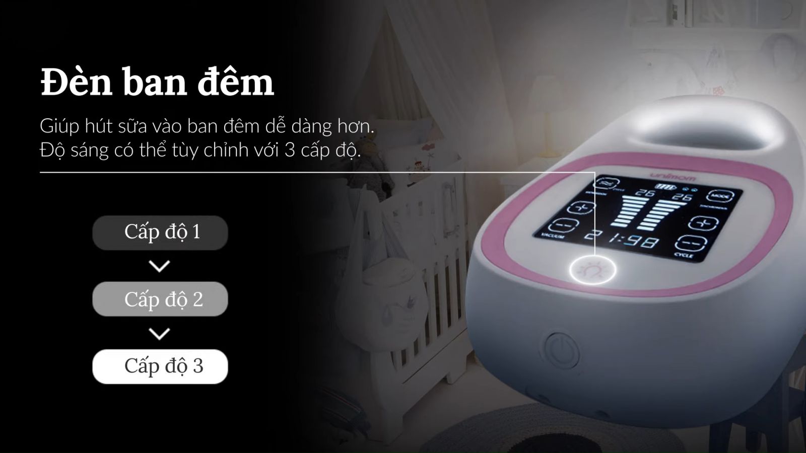 Máy hút sữa hai động  điện đôi LCD Unimom Opera HÀN QUỐC Tặng kèm máy hâm sữa 2 bình cổ rộng Fatz baby