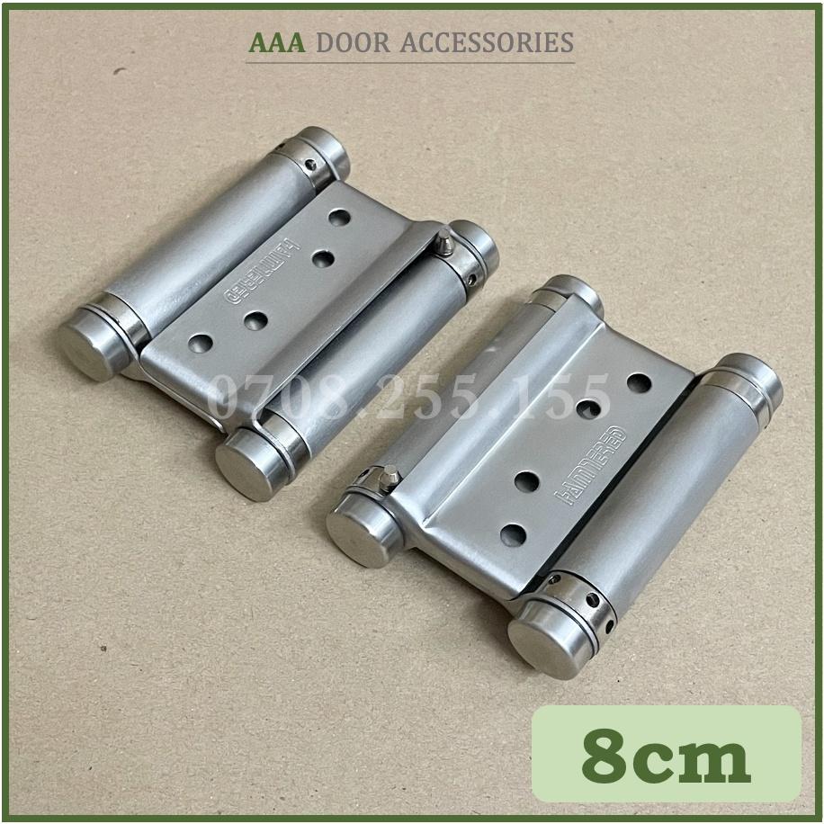 1 Cặp bản lề tự động 2 chiều INOX 304 cao cấp Hammered 3033