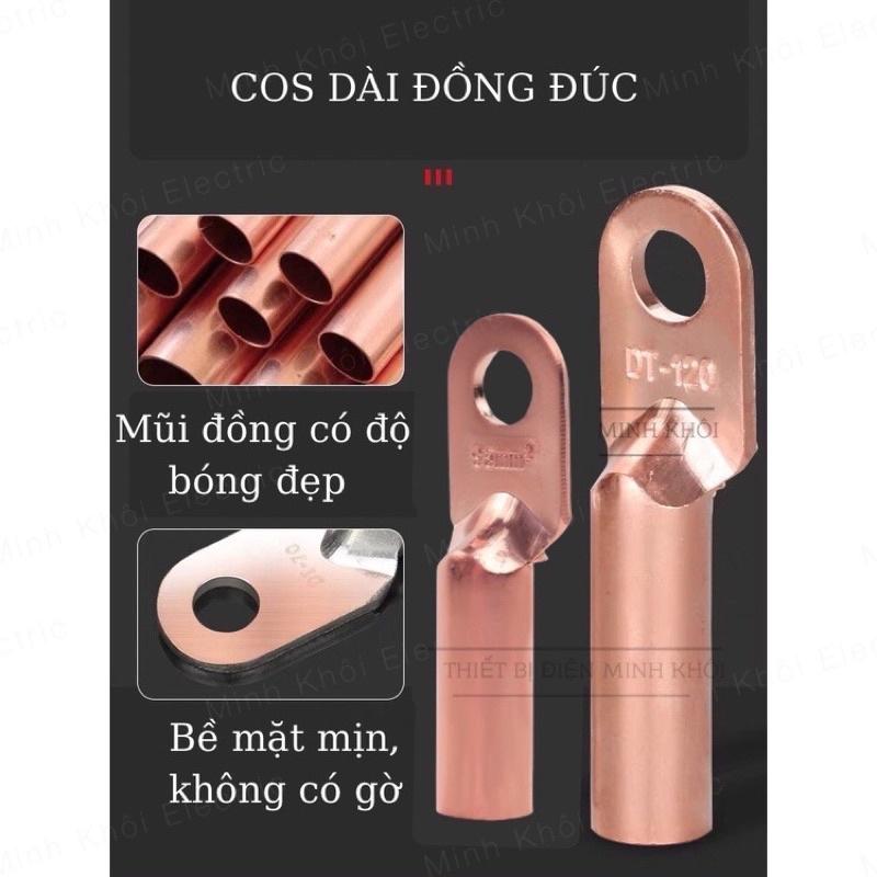 Đầu Cos Đồng Đỏ Đúc, đầu cos đồng đúc, cốt trần, cốt dài tròn