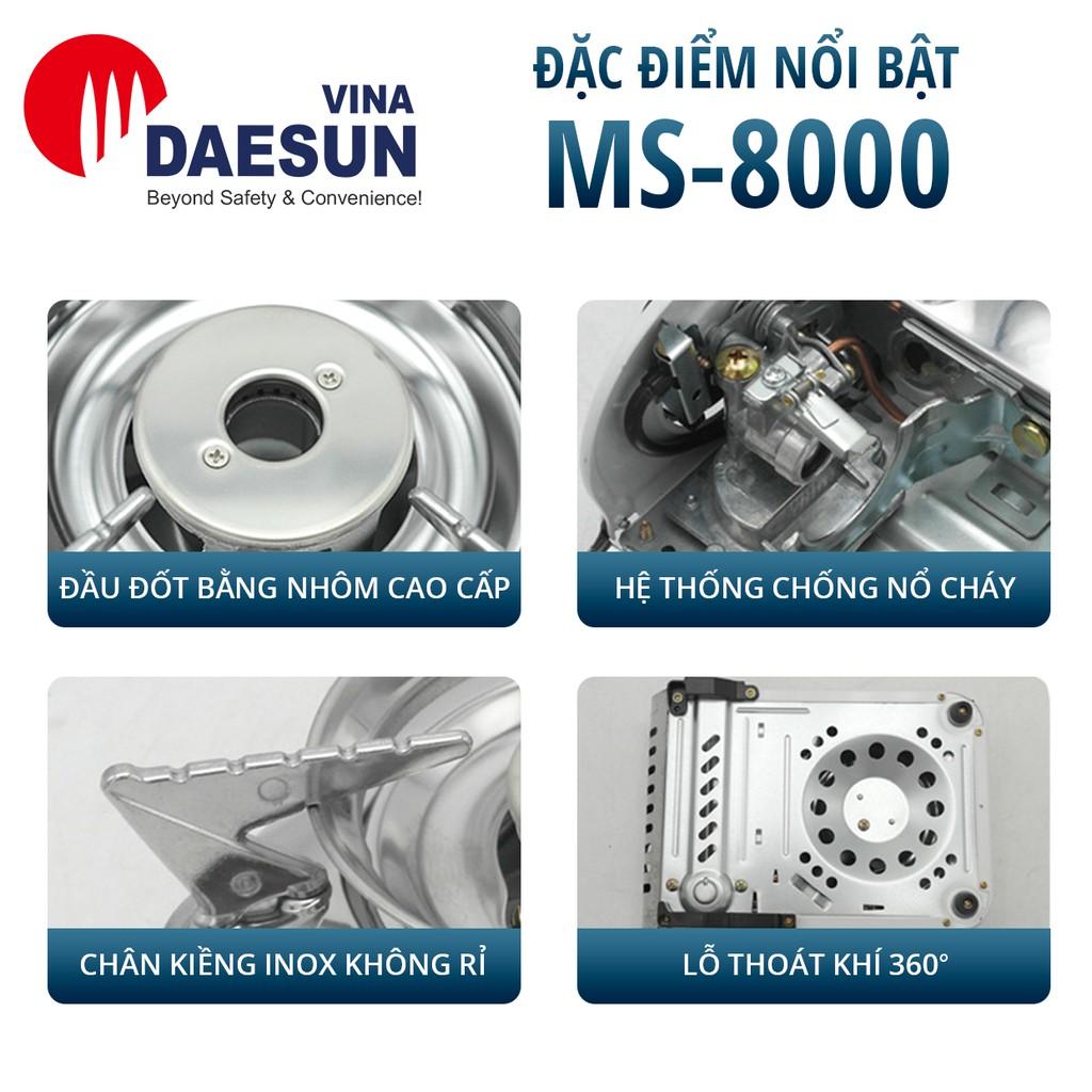 Bếp Ga Mini Maxsun MS-8000 - Công Suất 2200W | Thiết Kế Nhỏ Gọn | Inox Chống Rỉ | Hàng Chính Hãng