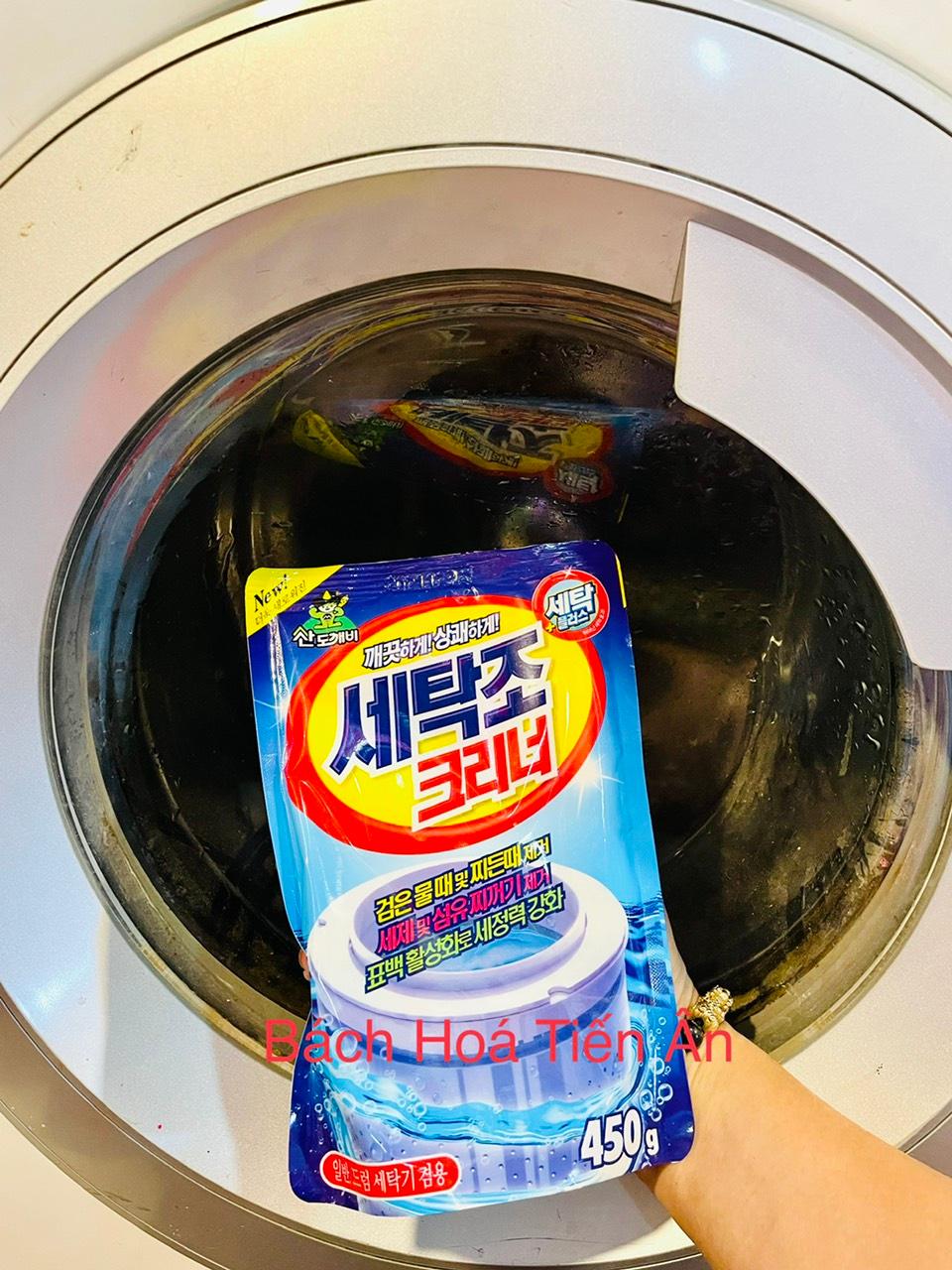 Bột Tẩy vệ sinh lồng máy giặt SANDOKKAEBI nội địa Hàn Quốc 450g