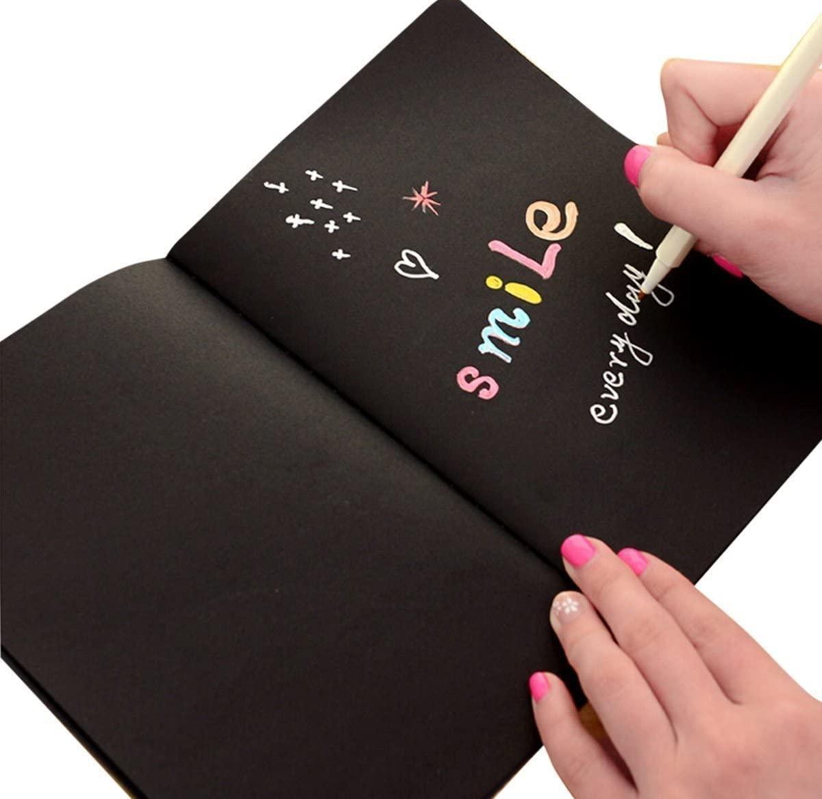 Bút long lanh, Bút đánh dấu kim loại 10 màu cho Sổ lưu niệm, Album DIY, Giấy, Sỏi đen, Bút sơn thủy tinh 1mm, Bút màu Viết trên mọi bề mặt