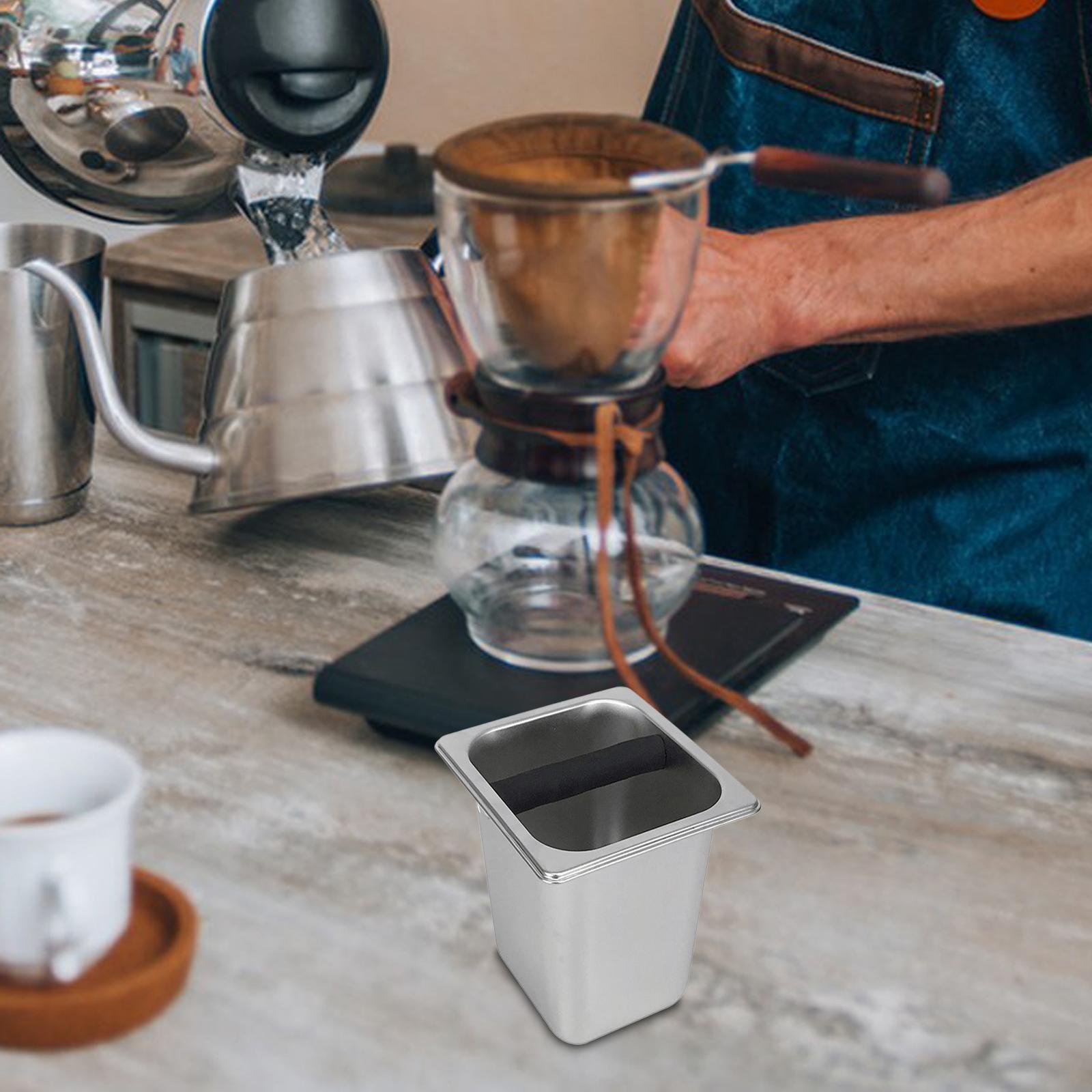 Stainless Steel Espresso with Rubber Bar for Home, Kitchen, Cafe Shop,