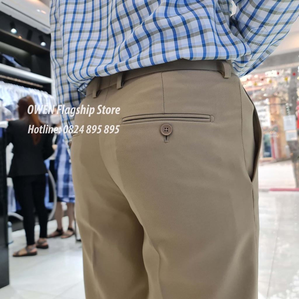 OWEN - () Quần âu nam công sở dáng SLIMFIT sợi NANO mã QS91260 - OWEN Flagship Store