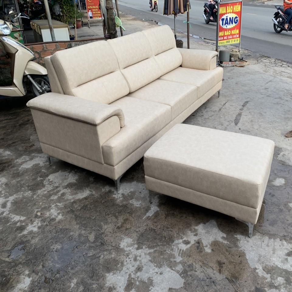 Ghế sofa băng phòng khách bọc da