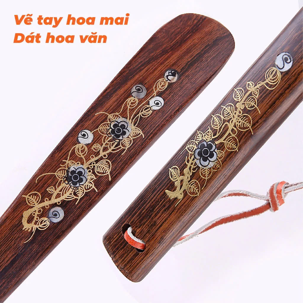 Đón gót giày cho mọi tư thế gỗ tự nhiên nguyên khối - Dài 55cm (DGH907) Cho giày Nam &amp; Nữ