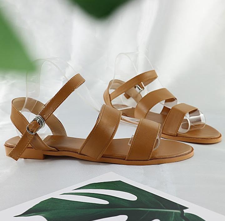 Giày Sandal Nữ Đế Bệt Quai Kép Classic