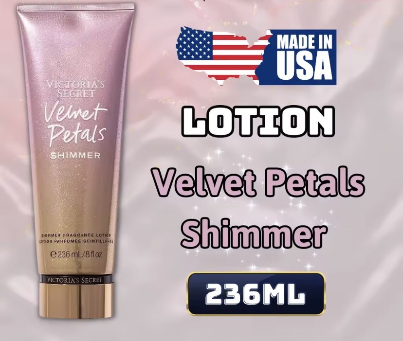 Victoria Secret Shimmer Velvet Petals Chính Hãng - Body Mist Victoria Secret 250ml &amp; Lotion Victoria Secret 236ml Chính Hãng