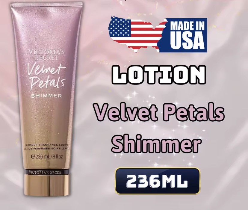 Victoria Secret Shimmer Velvet Petals - Body Mist Victoria Secret 250ml , Lotion Victoria Secret 236ml