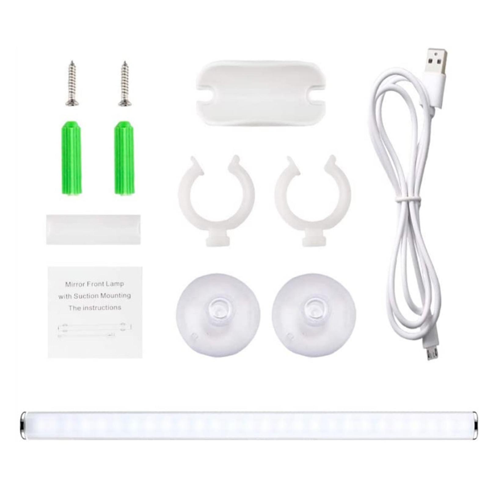 LED Mirror Lights Wireless Portable Rechargeable Vanity Light 3 Brightness Touch Control Makeup Light