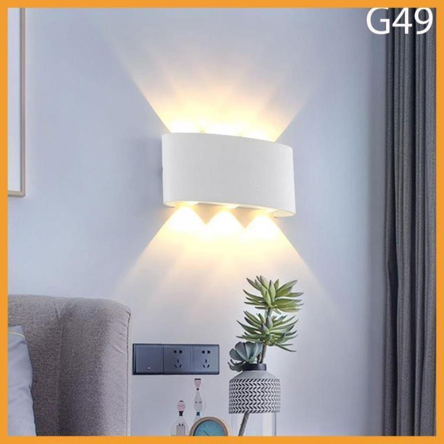Đèn trang trí hắt tường 2 đầu 8w chống nước G49
