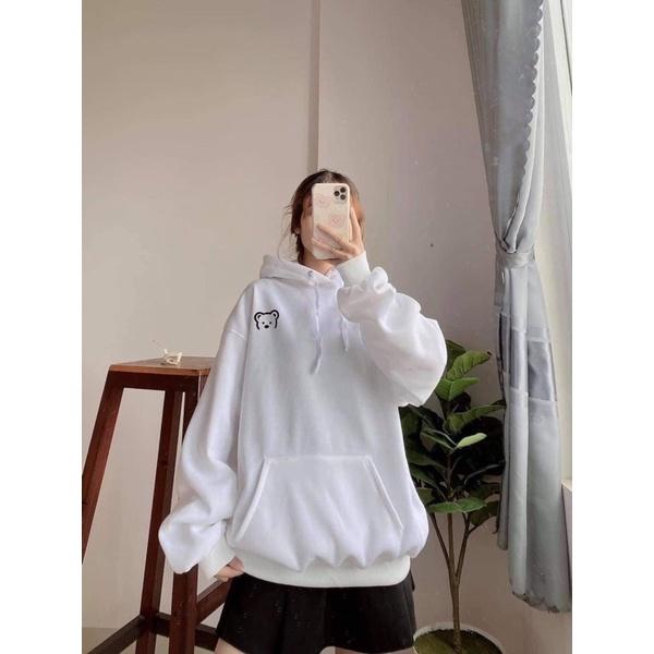 Áo hoodie logo mặt gấu nhỏ DA6