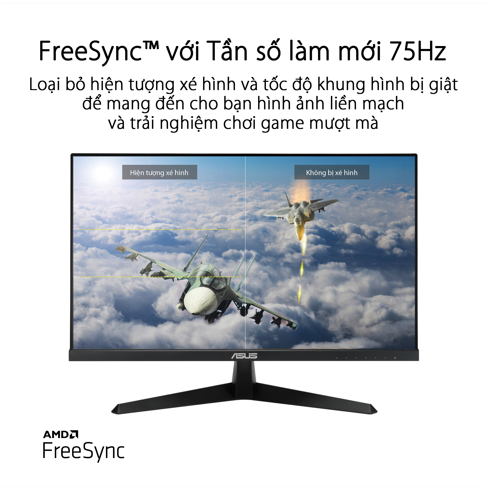 [Tặng chuột TUF Gaming M3] - Màn Hình Chơi Game Asus VY249HE (23.8inch/FHD/IPS/75Hz/1ms) - Hàng Chính Hãng