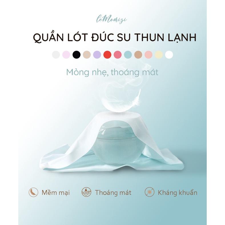 Hình ảnh Quần Lót Nữ Đúc Su LeMOMIZI cao cấp thun lạnh không đường may kháng khuẩn size M đến XXL (35-75kg) ds06