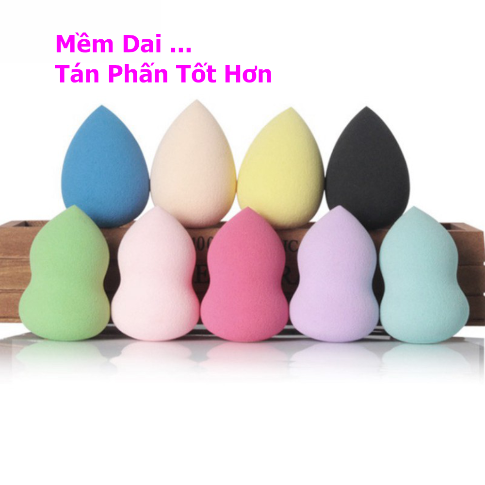 Bông trang điểm, tán kem nền, siêu mềm mịn, tiết kiện phấn