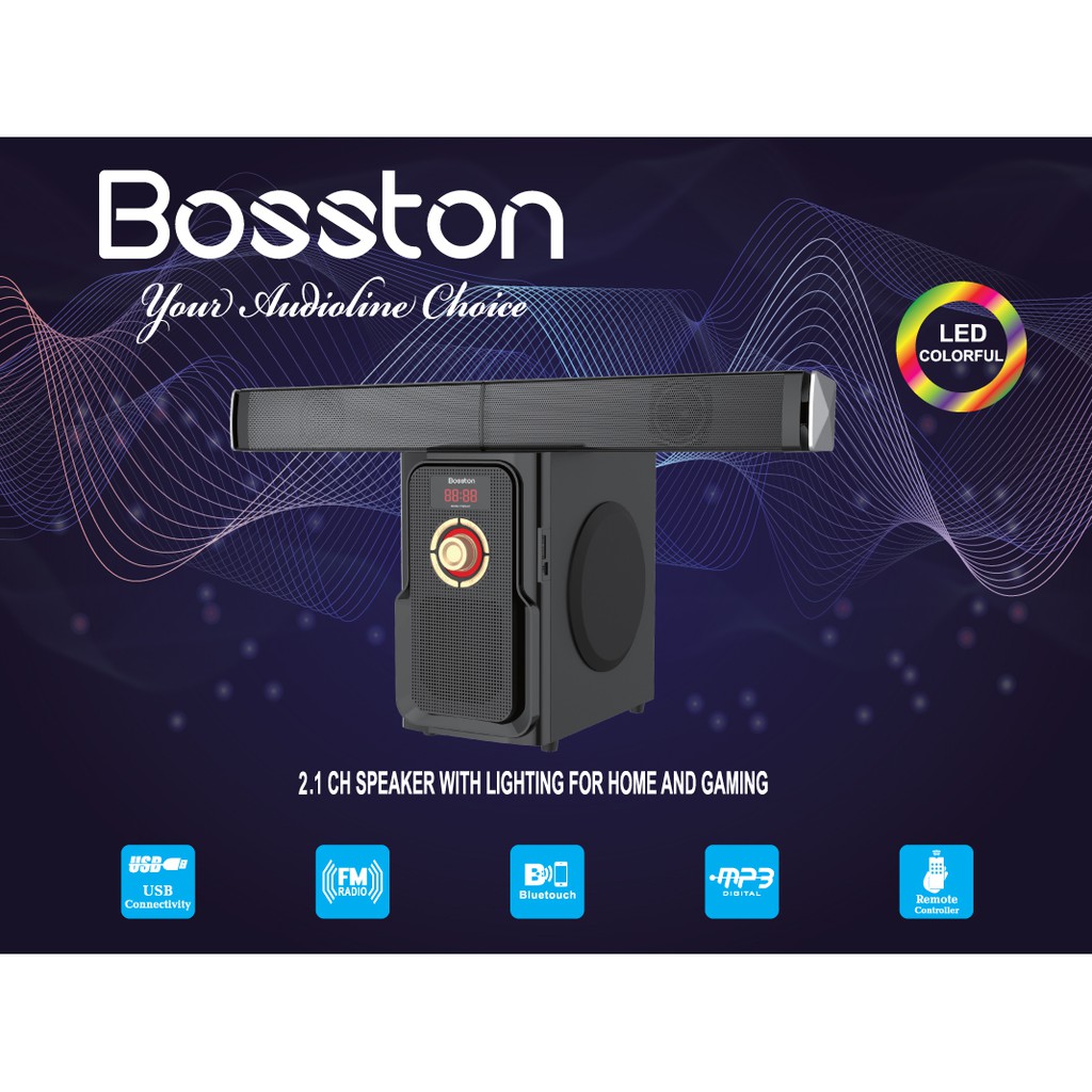 Loa Bluetooth 2.1 Bosston T4000-BT VT - Hàng Chính Hãng