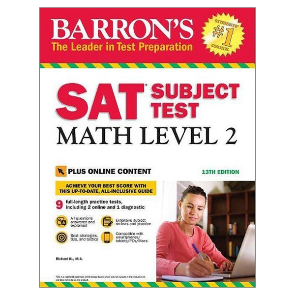 SAT Subject Test Math Level 2: With Bonus Online Tests (Barron's SAT Subject Test Math Level 2) (Barron's Test Prep)