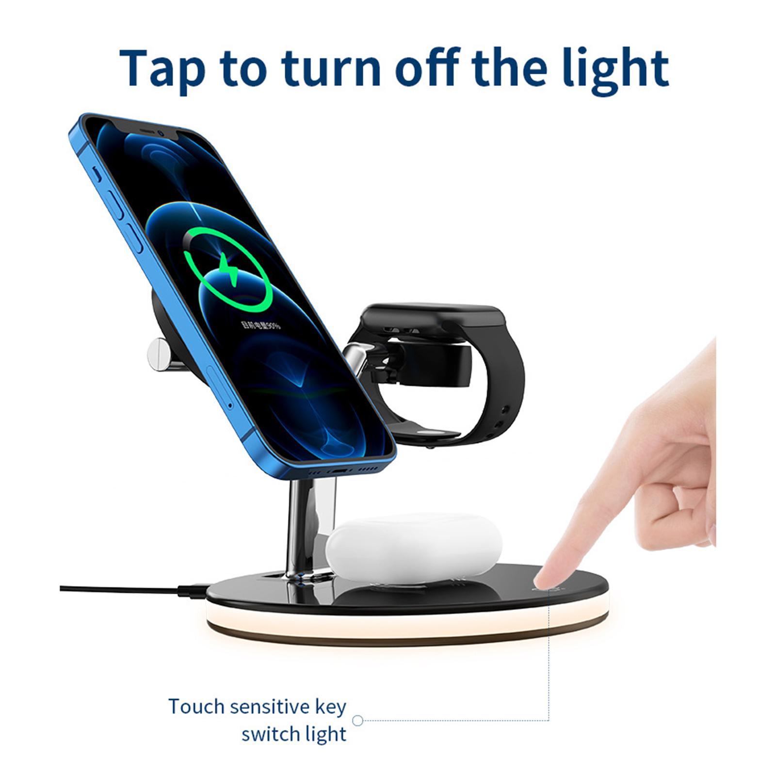 Wireless Charger Station for  12  Watch  black