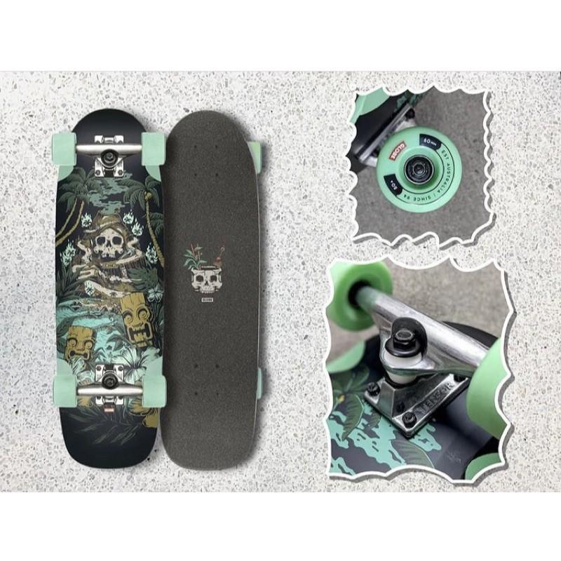 Ván trượt nguyên bộ đi dạo(cruiser)-Globe Skull mint 8.25x27