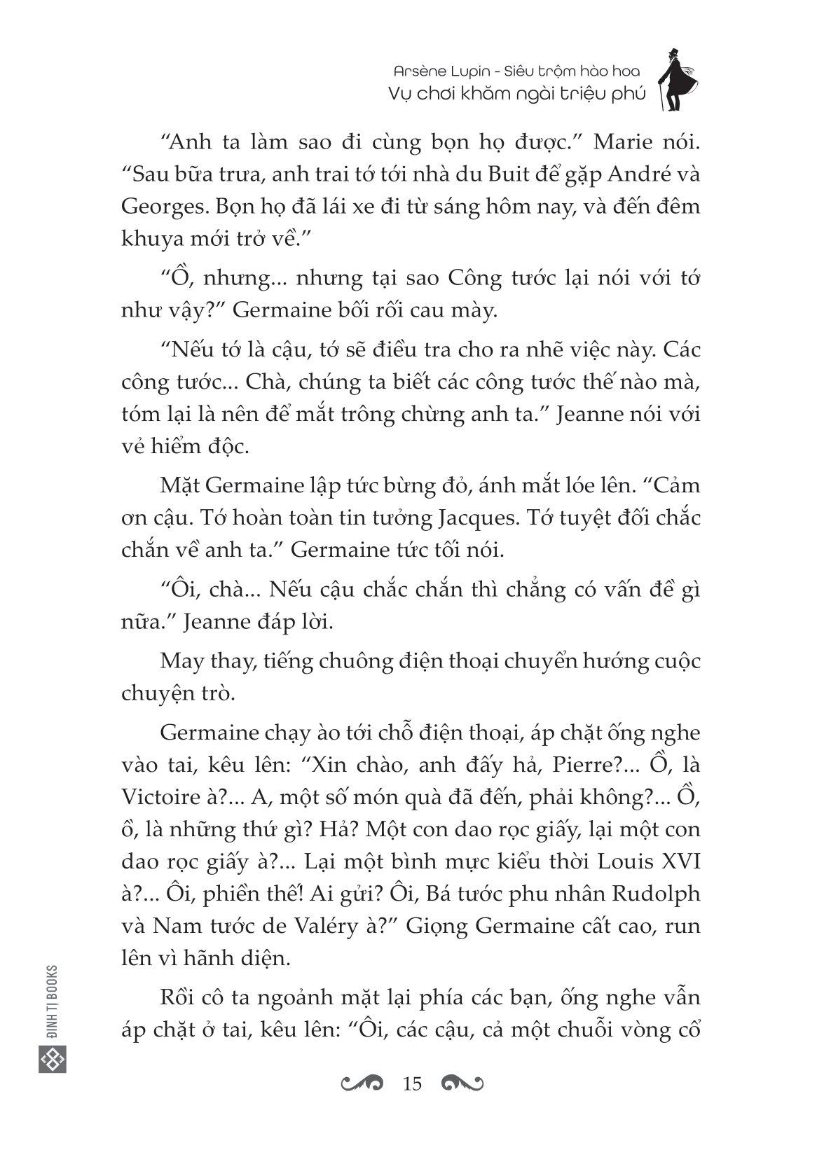Sách Arsène Lupin - Siêu Trộm Hào Hoa- Vụ Chơi Khăm Ngài Triệu Phú