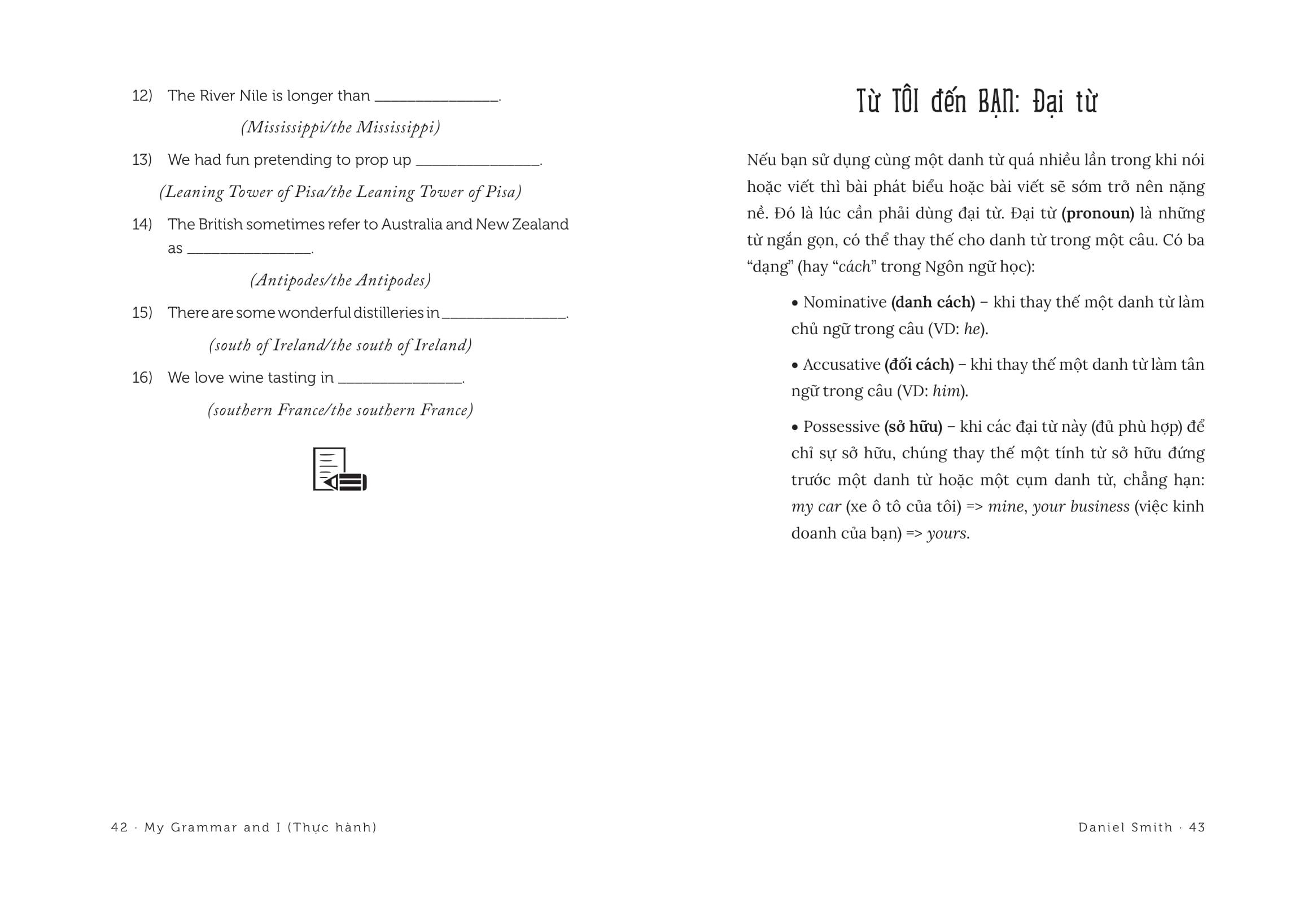 My Grammar And I - Thực Hành