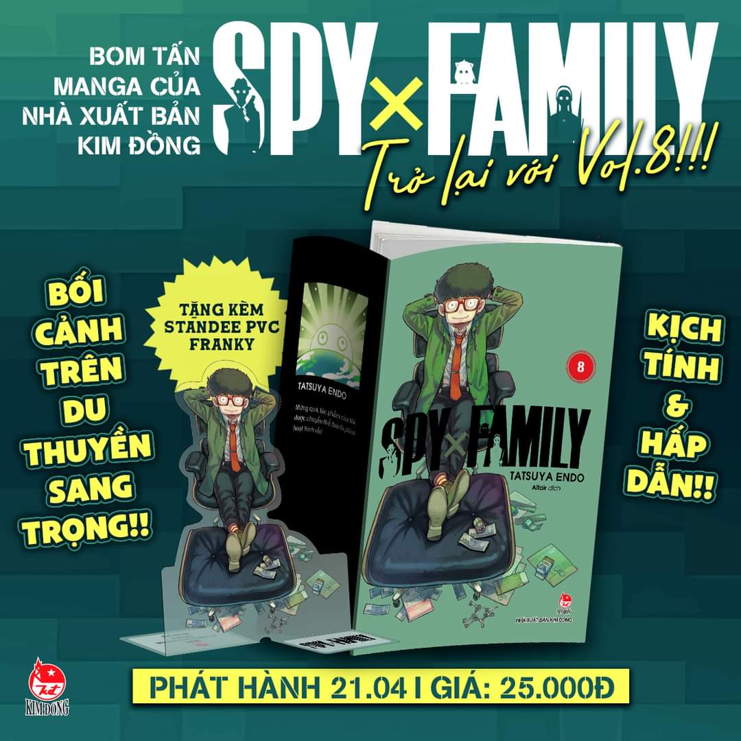 Truyện tranh - Combo 9 tập Spy x Family từ 1 - 9 - Kim Đồng