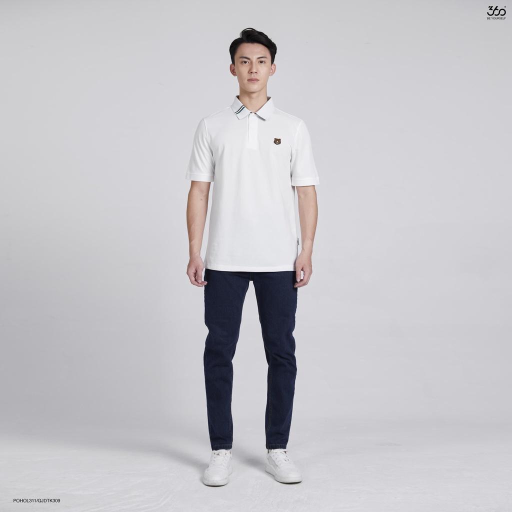 Áo polo nam cổ bẻ thêu họa tiết gấu 360 Boutique cotton cao cấp 3 màu basic - POHOL311