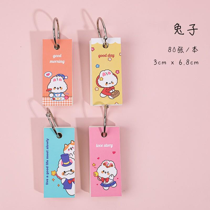Cuộn giấy ghi nhớ chữ nhật nhiều hình kèm móc