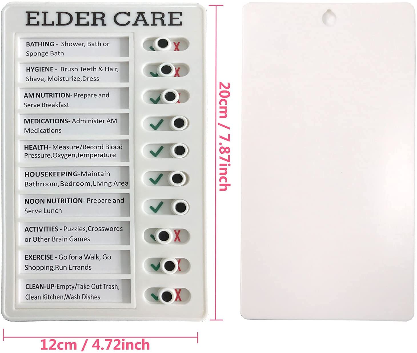 Bảng ghi chú kiểm tra checklist nhanh Memo plastic board