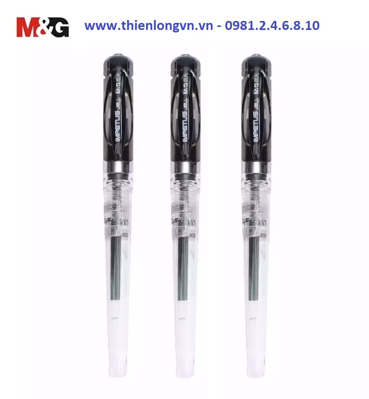 Combo 3 cây Bút nước - bút gel 0.7mm M&G - GP1111 màu đen
