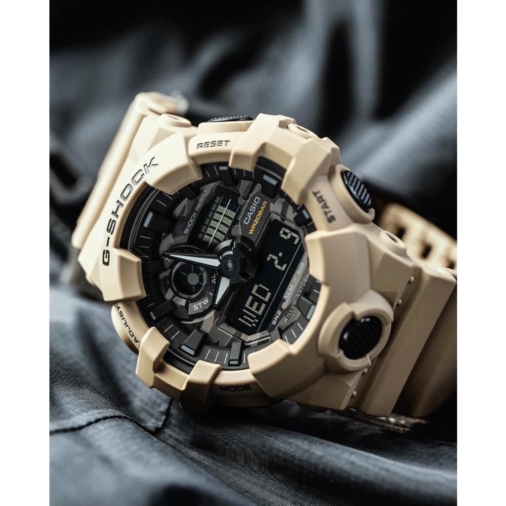 Đồng Hồ Nam Dây Nhựa Casio G-Shock GA-700CA-5ADR Chính Hãng - GA-700CA-5A CAMO