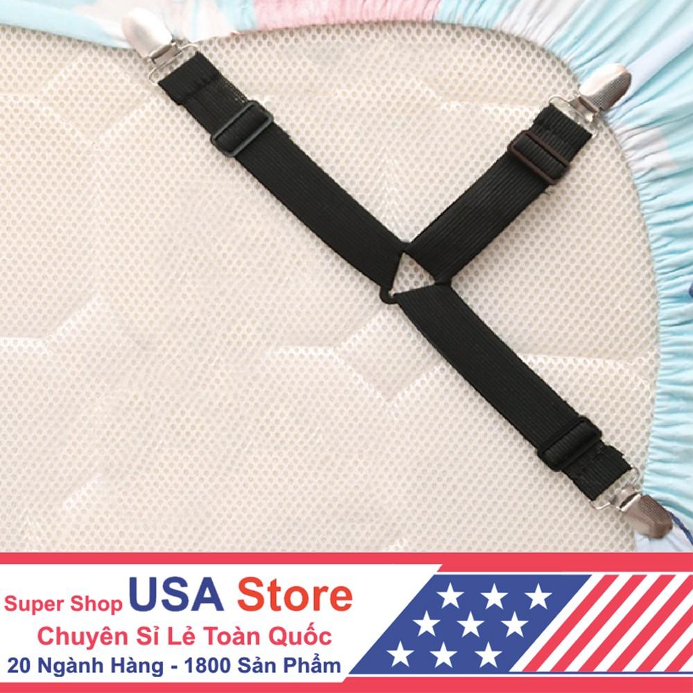 Đai Điều Chỉnh Ga Trải Giường Drap 3 Chạc Inox Mới - Gia Đình - Khách Sạn - Ga Luôn Căng Phẳng