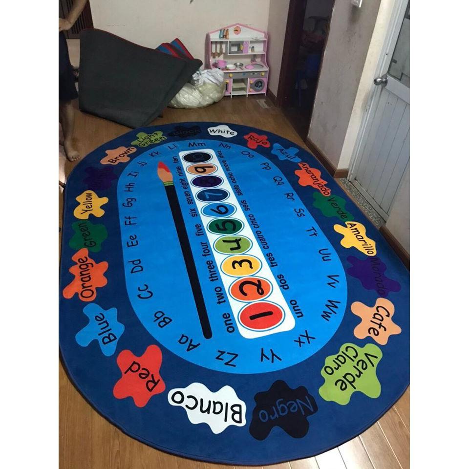 Thảm circle Montessori cao cấp kích thước 1.6mx2.3m