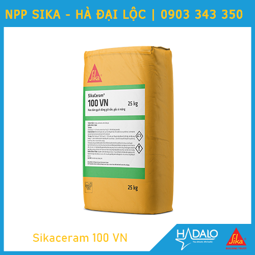 Keo dán gạch SikaCeram 100VN – Bám dính tốt, kháng nấm, kháng ẩm - 25kg