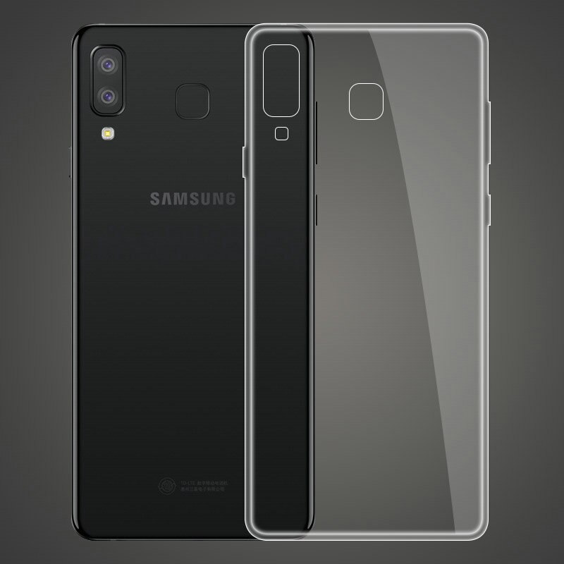 Hình ảnh Ốp lưng dẻo cho Samsung Galaxy A8 Star / A9 Star hiệu Ultra Thin mỏng 0.6mm chống trầy - Hàng chính hãng