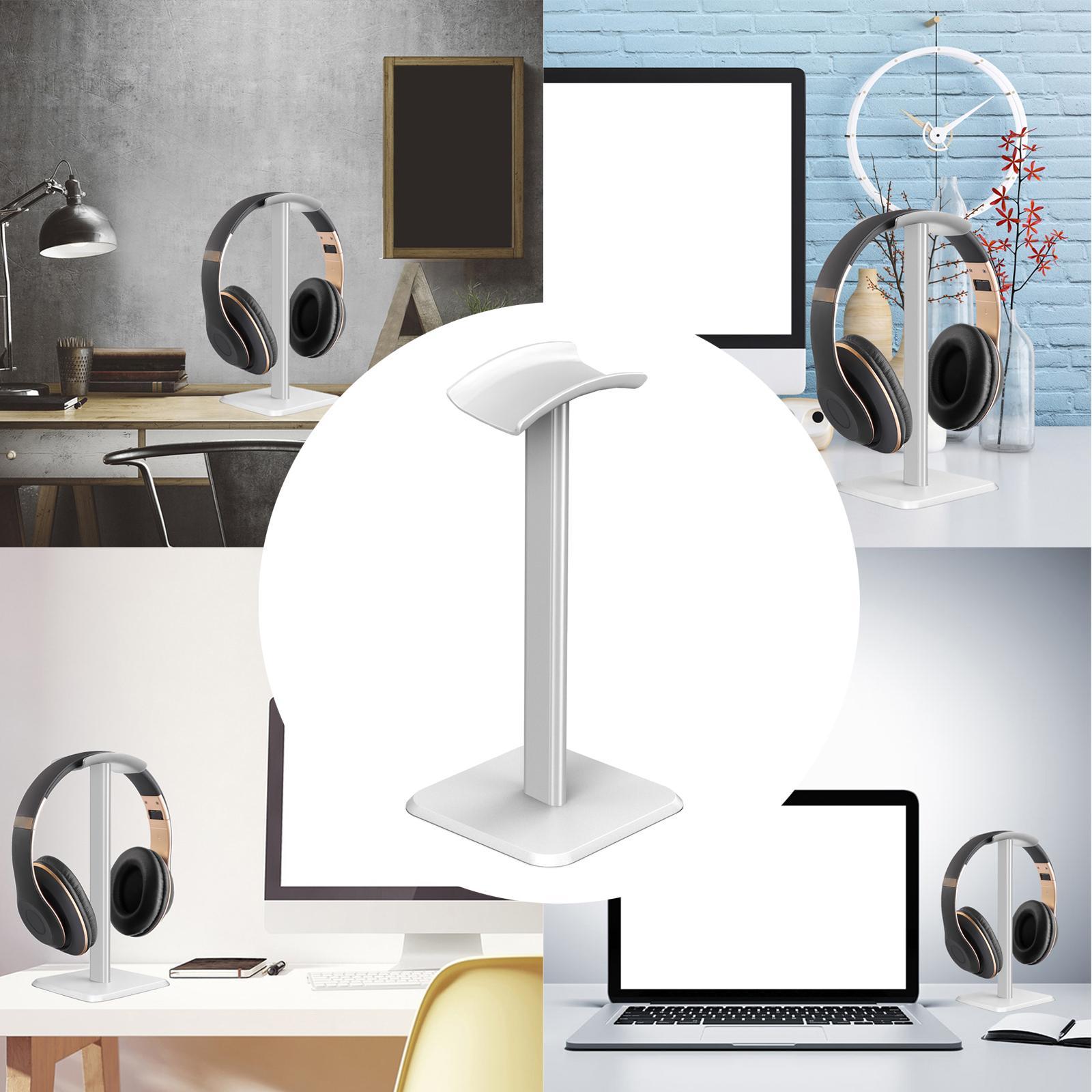 Universal Headphone Stand Desktop Display Solid Base Aluminum Bracket Headset Hanger for DJ Gamer PC Over Ear Headsets Gaming All Headphones