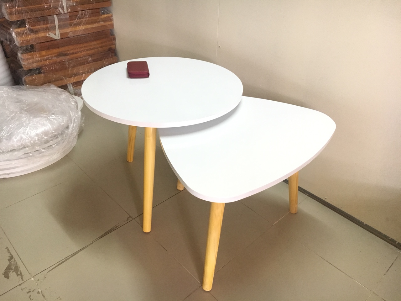 Pk - Cặp bàn tròn, tam giác sofa 60-60, bàn trà, bàn cafe, coffee, cà phê, bàn salon, sopha