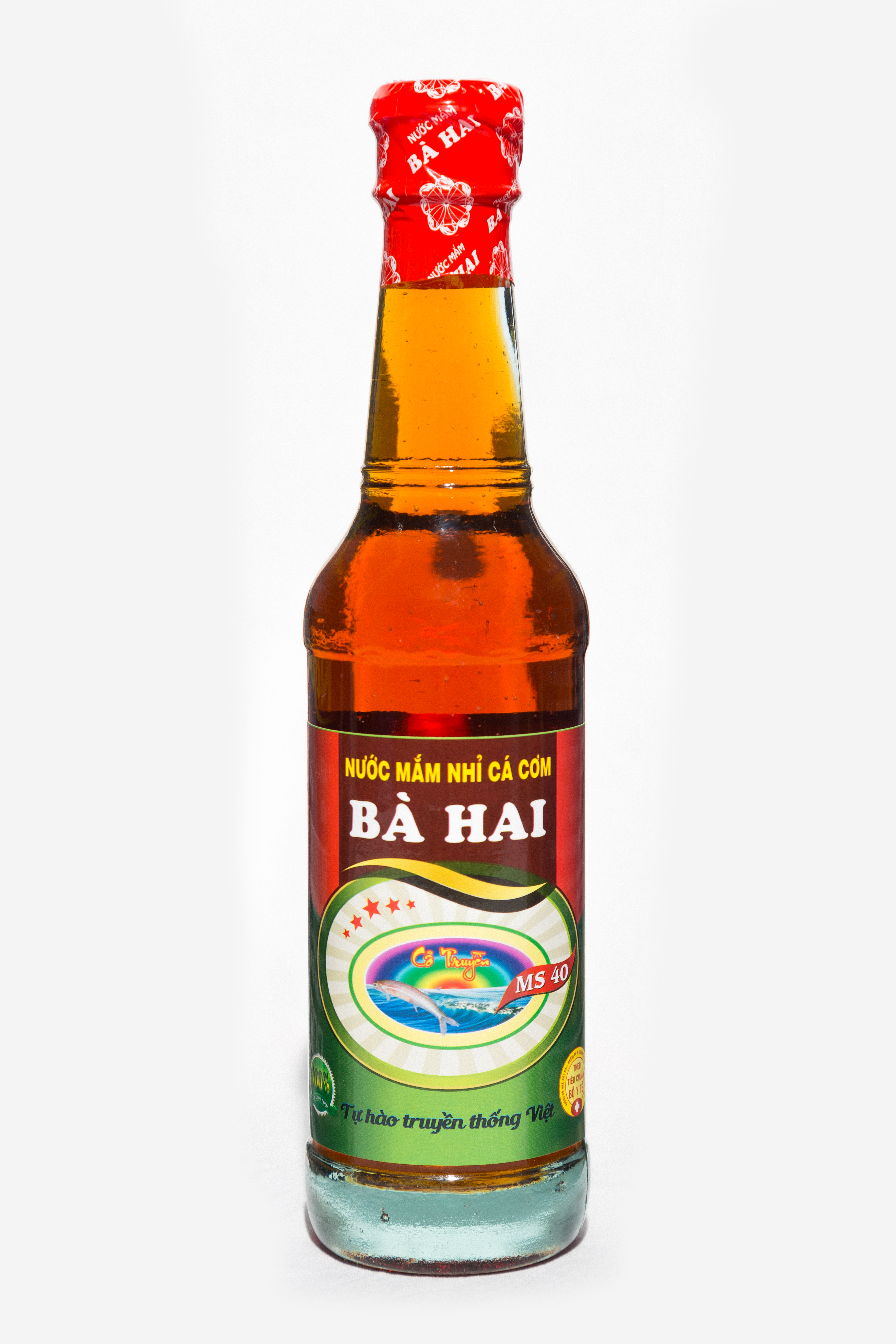 Thùng Nước Mắm Nhĩ Cá Cơm Bà Hai MS40 (6 x 330ml)
