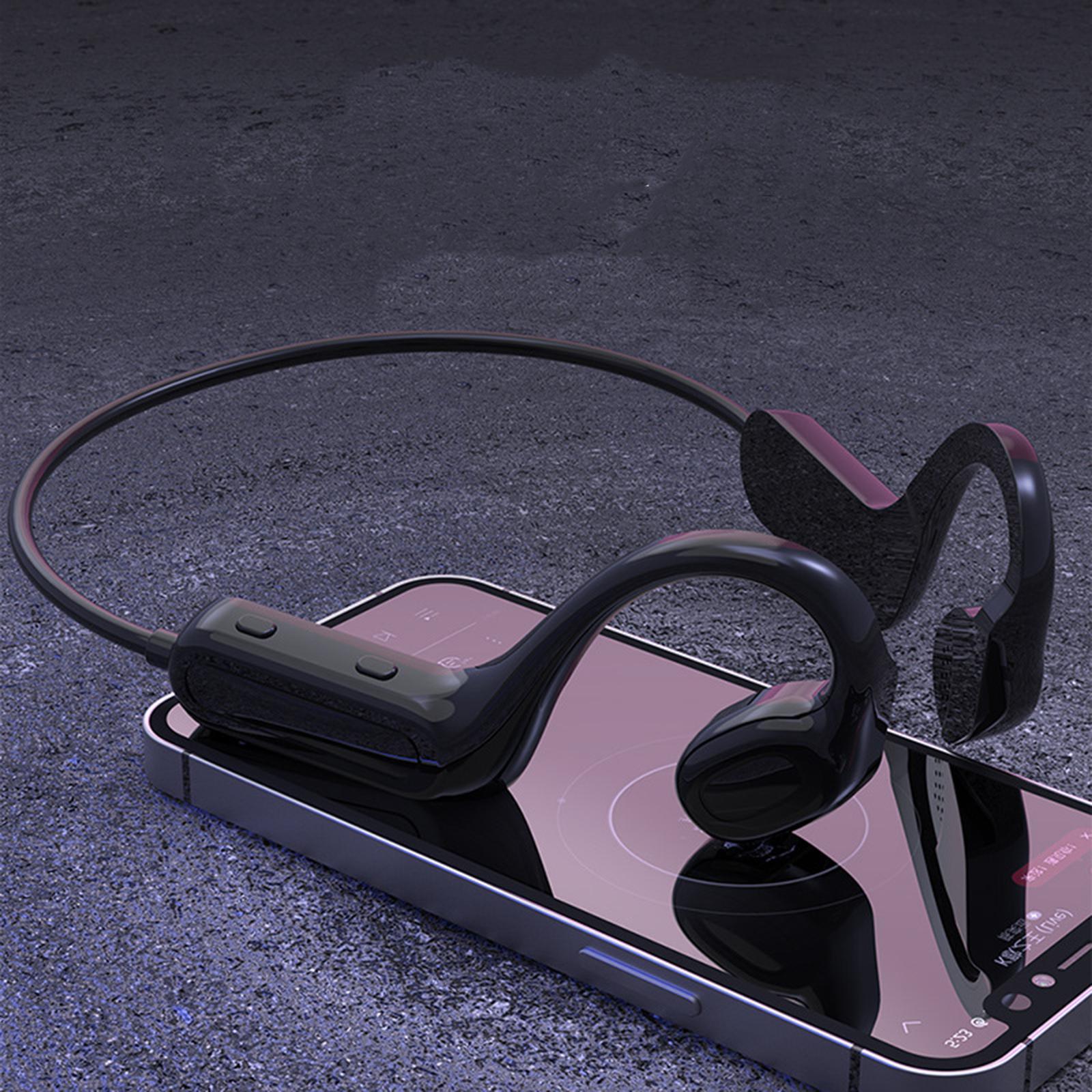 Q02 Conduction Headset with microphone rophone Ear Titanium