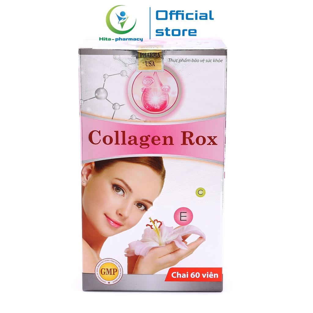 Viên uống đẹp da Collagen Rox HDPHARMA Vitamin E C giảm nám sạm da 60 viên