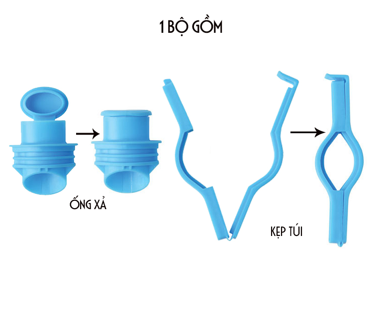 Combo 4 Dụng cụ Kẹp Niêm Phong Túi Đựng Thực Phẩm Tiện Lợi