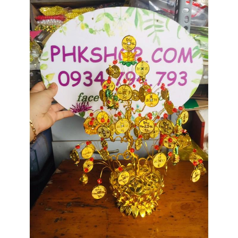 Góc thân kẽm 30cm đế Sen 10 nhánh phk shop