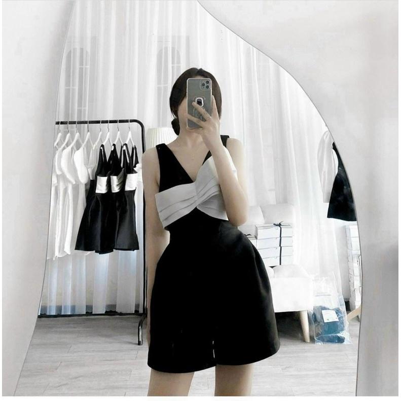 Jum 2 dây phối nơ ngực chất liệu lụa satin siêu xinh