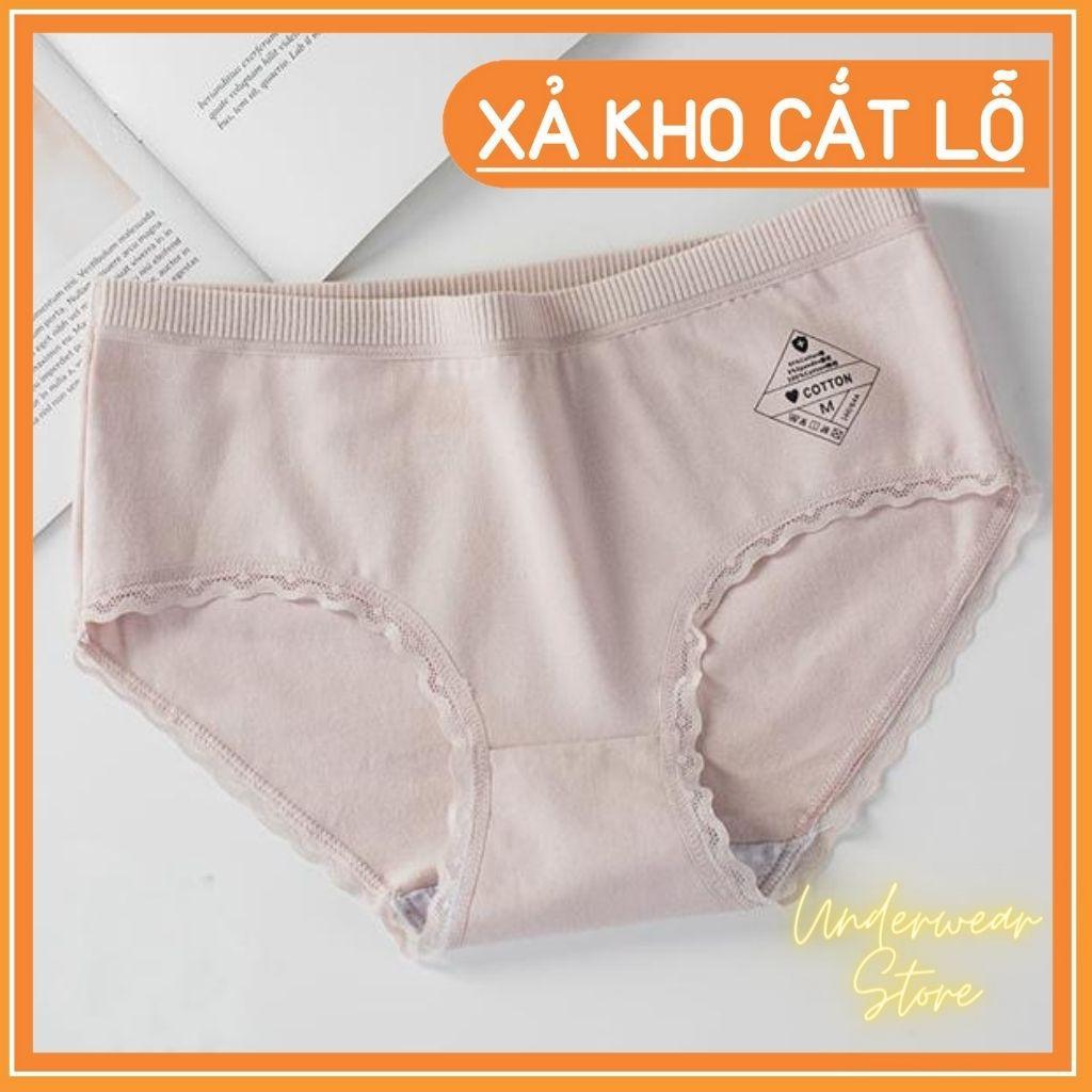 Sét 10 Quần Lót Nữ Cotton Viền Ren Mềm Mịn Sexy SIZE: L